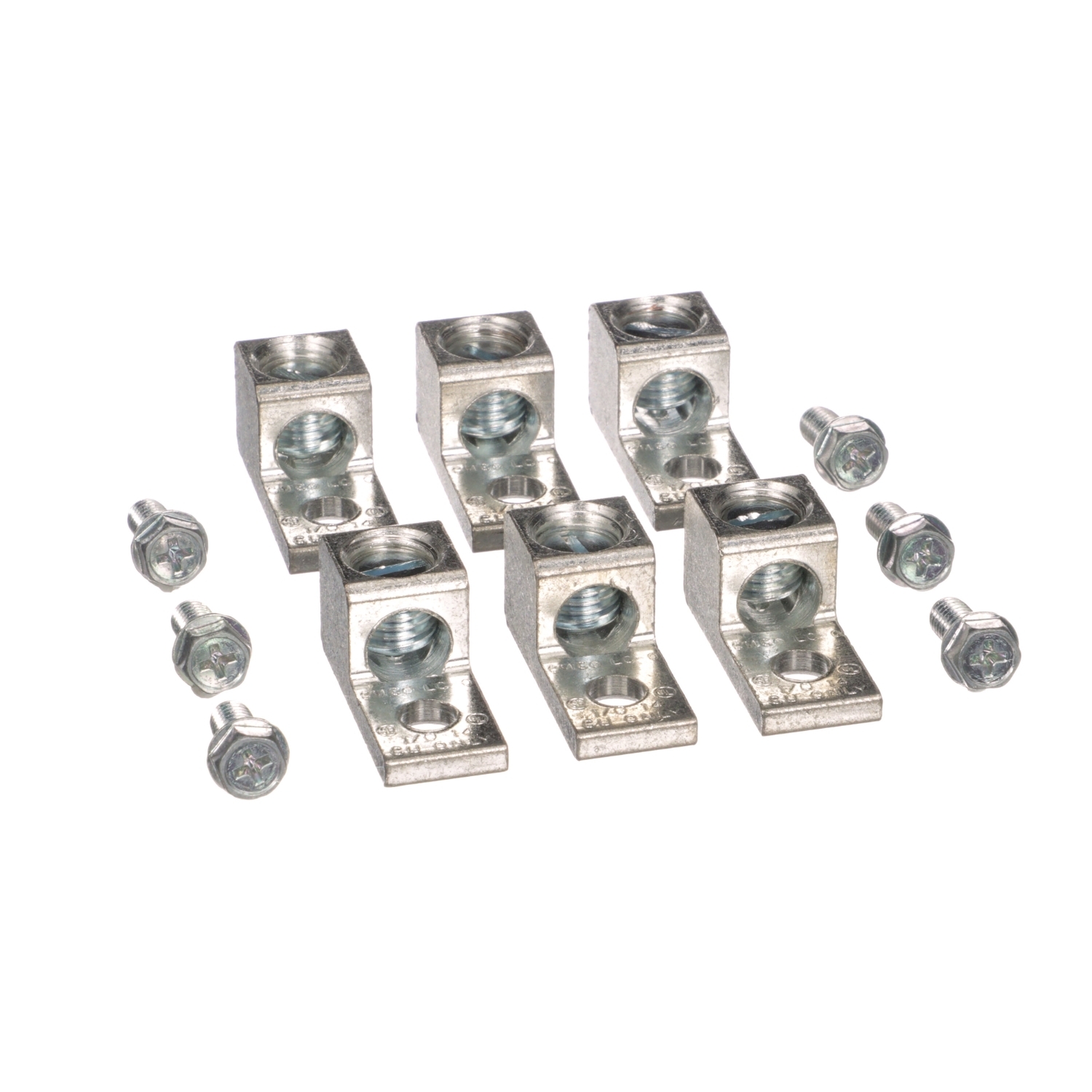 Schneider Electric Lug Kit; copper; 100A; 10-0AWG (copper); 6-0AWG (aluminum)